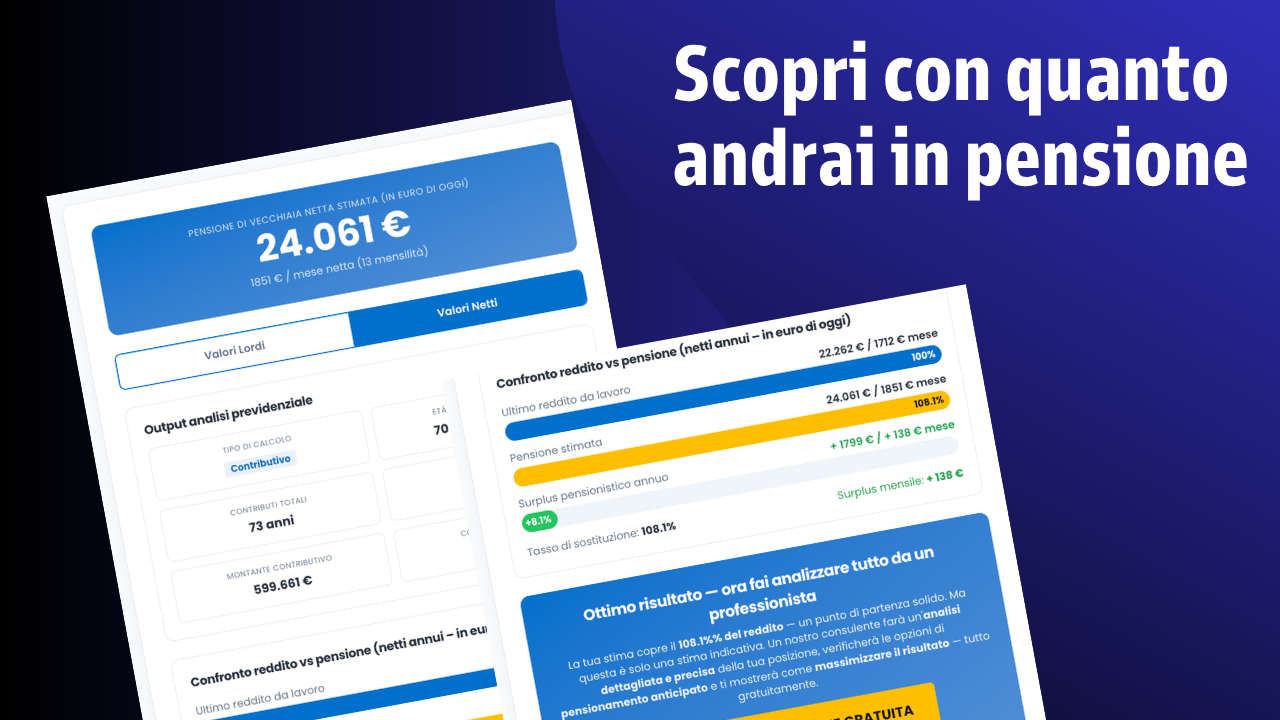 Analisi pensione personalizzata
